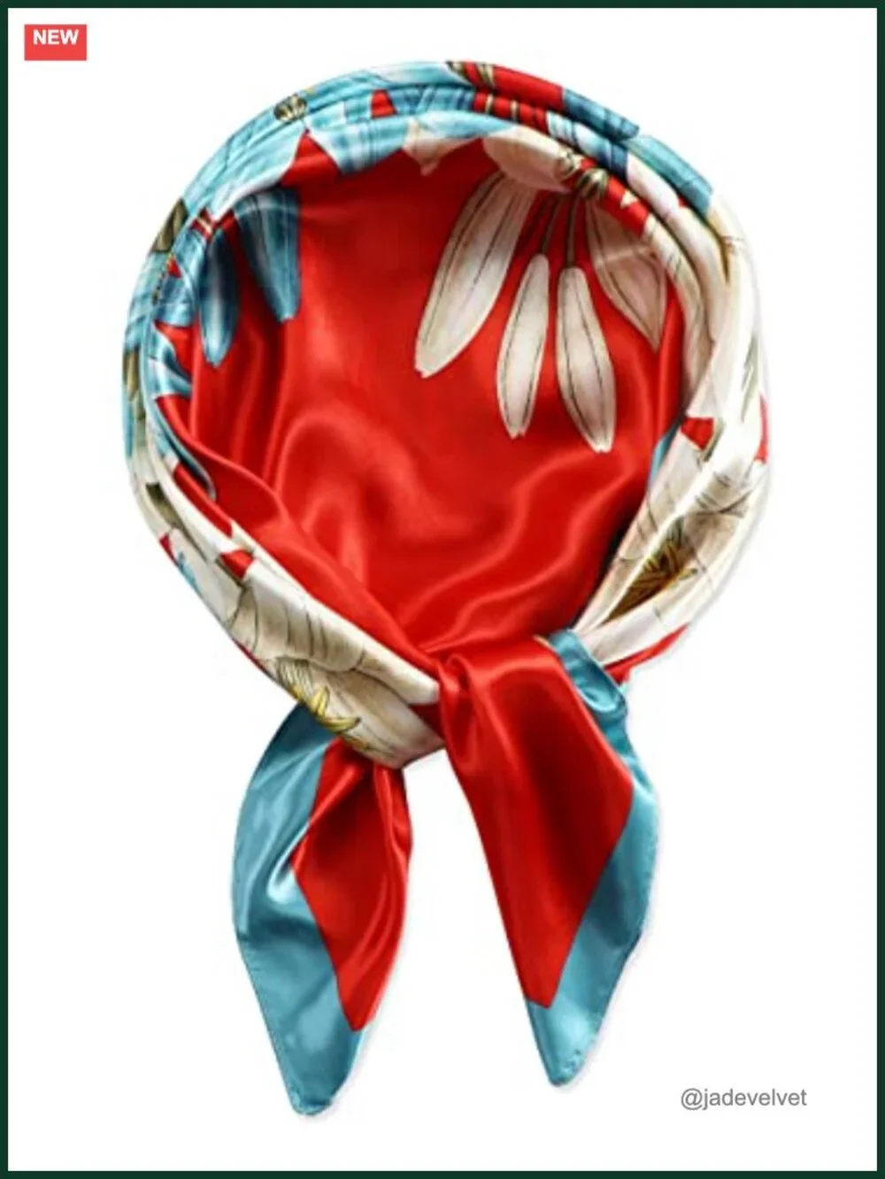 Satin Head Scarf 35x35 Women Silk-Like Hair Wrap Neck Scarf Square Bandana
